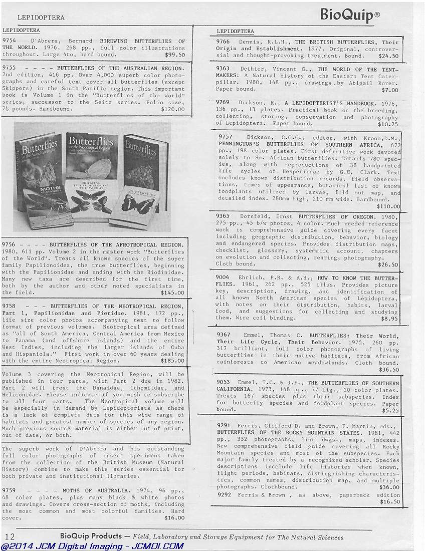 BioQuip 1981 BioQuip Catalog page scan